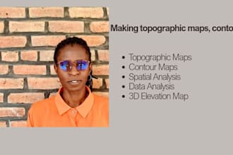 make topographic maps, contour maps using arcgis,
