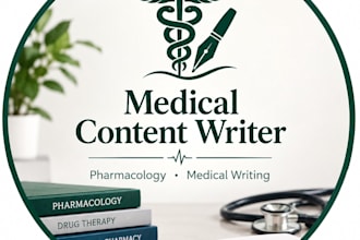 write well researched medical and pharmacy content
