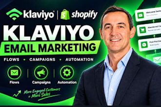 setup klaviyo email marketing klaviyo flows email design shopify klaviyo expert