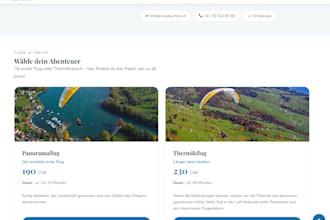 build a fast mobile friendly landing page in HTML, CSS and js