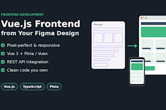 build a responsive vue js frontend from your figma design