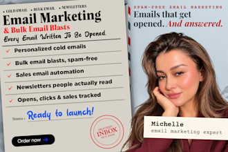 do cold email campaign, bulk email blast, manage high converting email campaigns