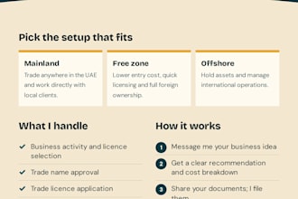 assist with uae company setup