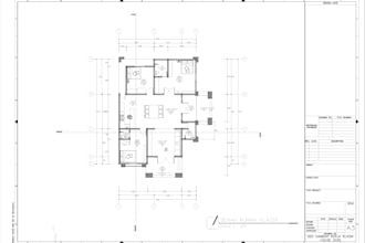 architectural design floor plan and blueprint with autocad