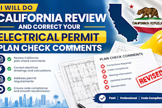 do california review and correct your electrical permit plan check comments