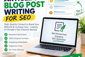 write seo articles and blog posts for digital marketing