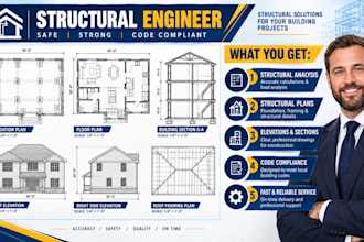 draw structural engineering plans roof framing foundation permit drawings