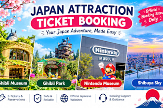 book ghibli museum, ghibli park and nintendo museum tickets