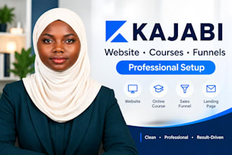 kajabi website online course landing page and sales funnel