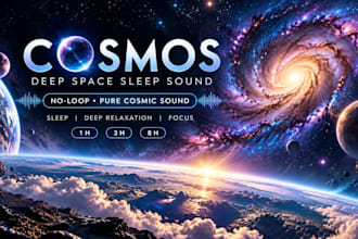 create clean no loop cosmos sleep sounds