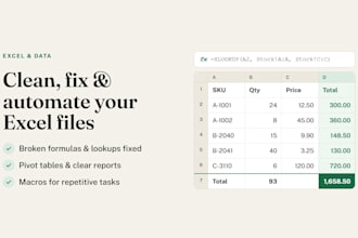 clean, fix and automate your excel spreadsheet
