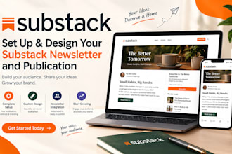 setup and design your substack newsletter and publication
