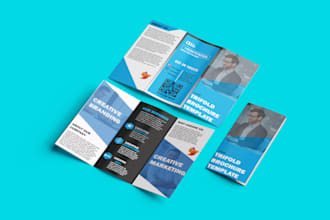 design a professional tri fold brochure, bifold brochure or flyer