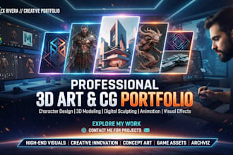 promote your cg, 3d, digital art and creative portfolio to targeted audiences