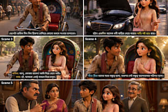 write engaging bengali stories and cartoon scripts
