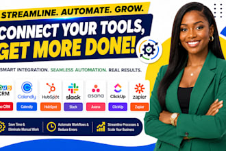 zoho CRM calendly hubspot slack asana clickup zapier integration automation