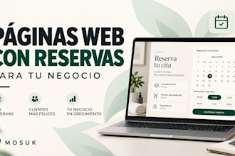 crear páginas web profesional con reservas online y citas