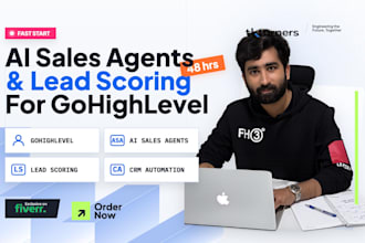 build gohighlevel ai sales agent and lead scoring workflow