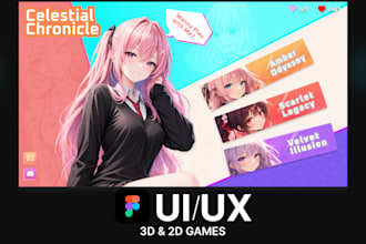 design game UI UX mobile, PC and console in figma