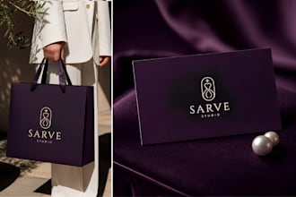 design luxury fashion branding, packaging and premium mockup