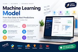 build a machine learning model for prediction using python
