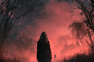 create vintage comic, horror and sci fi art