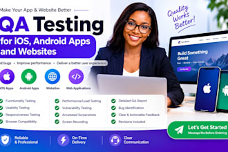 test ios android apps, review websites and promote mobile apps