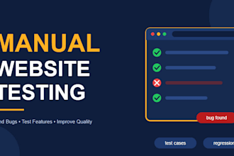 manually test your website and report bugs
