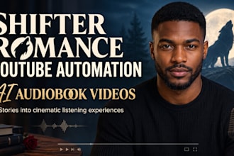 create a faceless shifter romance audiobook youtube channel