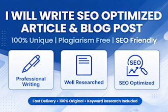 write a unique seo friendly and human written article
