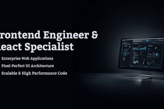 develop a modern, responsive react website or frontend UI