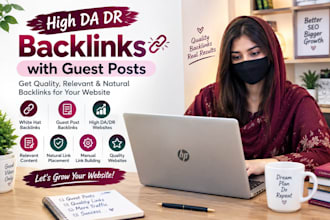 build high da DR SEO backlinks