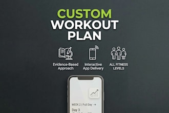 be your online fitness coach and design custom workout plans