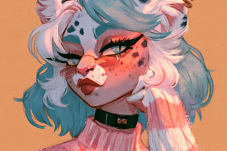 draw custom furry art, fursona and anthro character