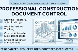 manage construction document control, excel trackers and drawing register