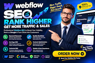 do webflow optimization technical , on page seo expert webflow website google