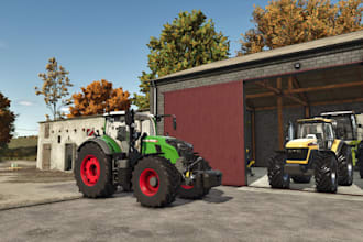 create custom farming simulator maps and tractor for farming