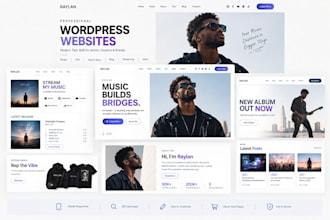electronic press kit, design dj website, bandzoogle page, band merch store, epk