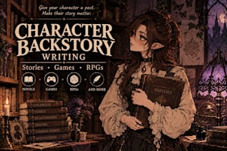 write a compelling backstory for your original character