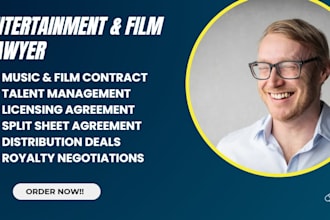 provide entertainment law and music law services be your entertainment lawyer