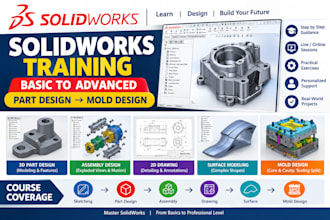 teach you solidworks from beginner to advanced level