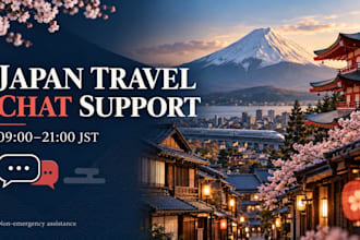 provide japan travel chat support during your trip