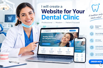 create a website for your dental clinic
