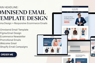 design figma email template for omnisend newsletter and email design