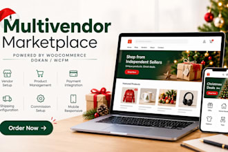 build a christmas multivendor marketplace with dokan wcfm and woocommerce