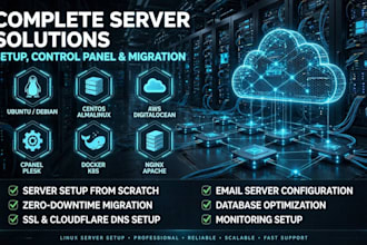setup, configure, and migrate linux server or control panel