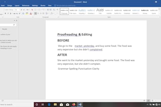 proofread and correct your english grammar