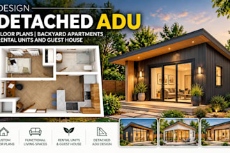 design detached adu floor plans backyard apartments rental units and guest house