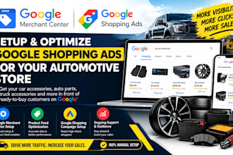 create google marchant center shopping ads automotive store car accessorie truck