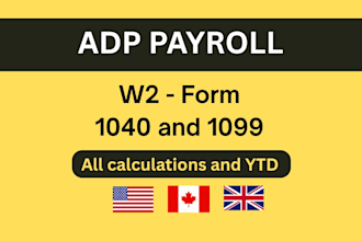 prepare adp payroll stubs and w2 forms for your employees